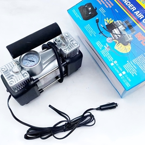 CLAUTOOL 12V Portable <b>Car</b> Pump Heavy Duty Double Cylinder With Tire Monitor Box Packing VKY7130-D Pump F - Product Image 1