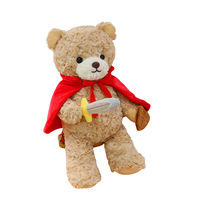 Nouveau ours en peluche ours poupée pour anniversaire d'enfants brodé dormir étreindre bébé en peluche soulagement du Stress jouet en peluche