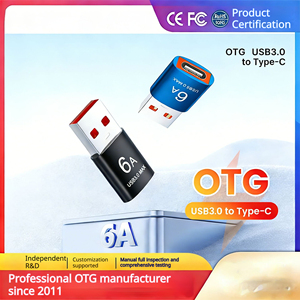 Adattatore OTG USB-<span class=keywords><strong>C</strong></span> Maschio a USB-A Femmina all'Ingrosso, Ricarica Rapida PD 6A 120W, USB 3.0 per Telefono, Laptop, Computer - Product Image 5