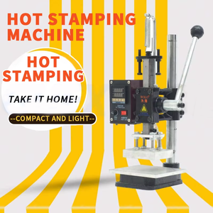 220V 500W Electric Small Hot Stamping Machine Leather Paper Embossing Press Machine Manual Number <b>Plate</b> Embossing - Product Image 5