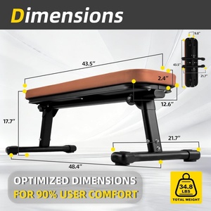 Panca Pieghevole di Qualità per Palestra, Design Salvaspazio, Cuscino Spesso, Multiuso per Esercizi di Allenamento con Pesi - Product Image 4