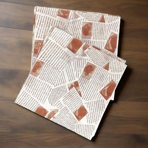 Sac en papier kraft enduit de cire de qualité alimentaire, résistant à la graisse, pour croissants, en-cas, biscuits, sandwichs, frites, pâtisseries, hamburgers - Product Image 1