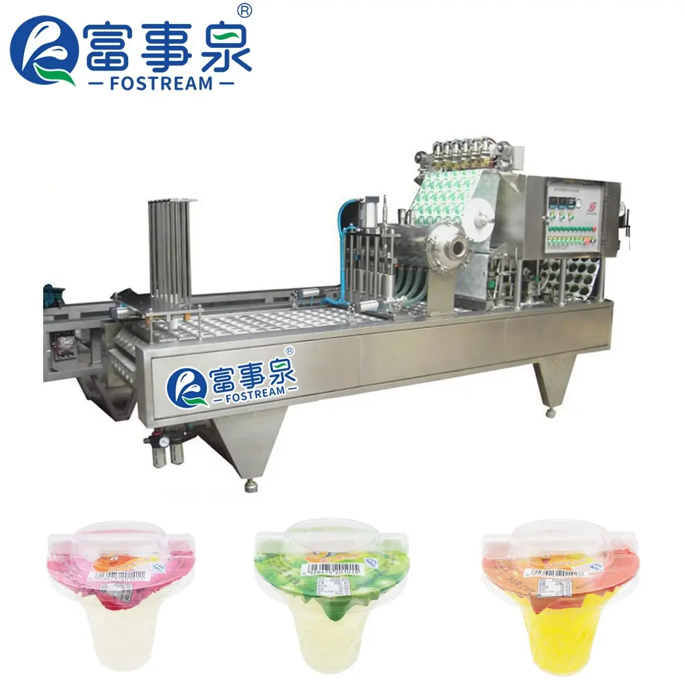 Harga Pabrik Otomatis Jus Buah Jelly Puding Es Krim Susu Yogurt Cangkir Mengisi Penyegelan Mesin Kemasan