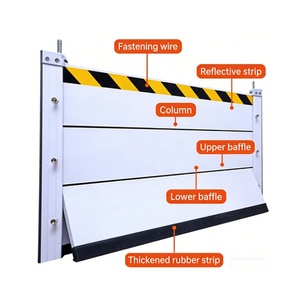 Système de barrière anti-inondation modulaire en alliage d'aluminium, panneaux de retenue d'eau détachables pour sous-sol, installation rapide, barrière anti-inondation d'urgence - Product Image 2