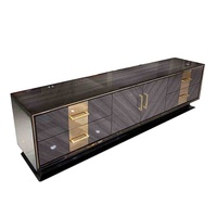 Meuble TV de luxe italien, lumière senior sense, moderne, simple, laque, meuble TV, salon, table basse, combinaison