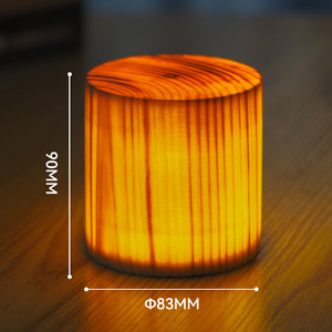 Plastic LED Night <b>Light</b> Warm White 2700K <b>USB</b> <b>Rechargeable</b> Manual Button Dimmable 83mm Diameter 117mm Height Minimalist Home - Product Image 5