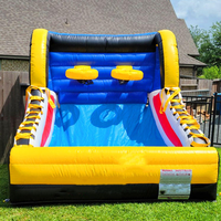 Équipement de location pour fêtes, jeu de basket-ball gonflable en PVC commercial, jeu de carnaval gonflable à vendre