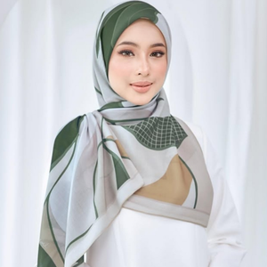 Bufanda chal de gasa con estampado floral digital de verano malasio transpirable ligera al por mayor pañuelo étnico de mujer con patrón musulmán - Product Image 2