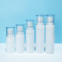 Nouvelle conception d'emballage de spray solaire pour soins de la peau, couleur personnalisée, 60/80/100/120/150 ml, cosmétique, parfum, forme cylindrique en PET, savon liquide