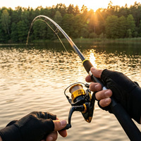 Ensemble canne à pêche et moulinet, canne ultra-courte pour la pêche en mer, kit de pêche à la ligne