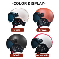 Casque Moto Demi-Face Universel en ABS AD Factory, Vente Chaude, Utilisation Quatre Saisons, Doublure Coton, Vente en Gros