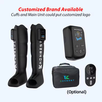 Masajeador de Pies y Piernas, Botas de Compresión de Aire Recargables por USB, Tamaño Ajustable, Temporizador, Portátil, Cuidado en el Hogar, AS ALL STAR CE