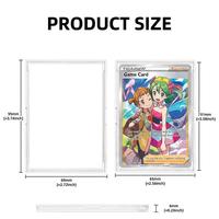 Porte-cartes mini en acrylique premium, 35PT - 130PT, étui transparent à clipser en deux parties, protection UV, protège-cartes archivistique sécurisé