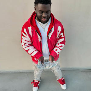 Custom Embroidery Patch Y2k Zip Up Hoodie Men Streetwear <strong>Clothing</strong> Hoodie Manufacturers - Product Image 5