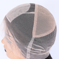 Perruque full lace wig transparente avec haut en soie, cheveux vierges de couleur marron