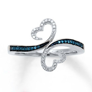 Anillo de mujer con diseño de mariposa calada entrecruzada y piedra brillante, joyería de moda para dedo - Product Image 1