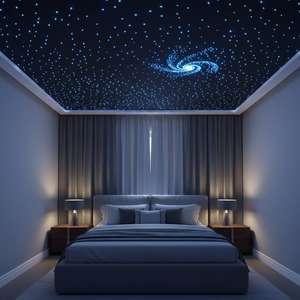 Luci a Fibra Ottica LED per Decorazione Soffitto <span class=keywords><strong>Cielo</strong></span> <span class=keywords><strong>Stellato</strong></span> Camera da Letto con Disegni di Stelle Notturne - Product Image 3