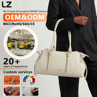 Sac à main en cuir véritable LZ Factory Direct Sales, sac à bandoulière vintage en cuir de vachette Nappa pour femme, sac fourre-tout décontracté pour femme