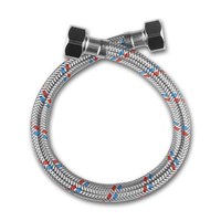 Tuyau de plomberie flexible tressé en acier inoxydable haute pression pour accessoire de salle de bain intelligent eau chaude et froide