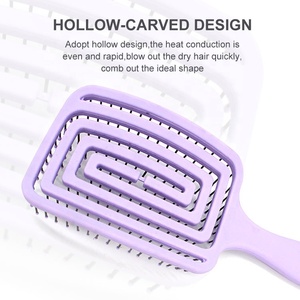 <span class=keywords><strong>Brosse</strong></span> à <span class=keywords><strong>cheveux</strong></span> en plastique incurvée à pointe en nylon ultra douce, marque privée, <span class=keywords><strong>brosse</strong></span> à <span class=keywords><strong>cheveux</strong></span> à ventilation creuse, <span class=keywords><strong>brosse</strong></span> démêlante pour <span class=keywords><strong>cheveux</strong></span> bouclés - Product Image 4