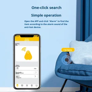 Traqueur PET Anti-Perte avec <span class=keywords><strong>GPS</strong></span> <span class=keywords><strong>Bluetooth</strong></span> 4G Réseau IP67 Alarme et Localisateur Antivol Étanche pour Bagages Produit Rond - Product Image 3