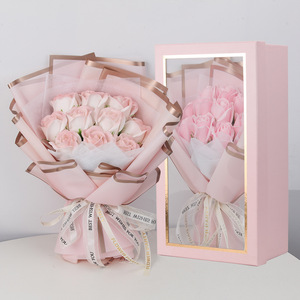 TC <span class=keywords><strong>buon</strong></span> <span class=keywords><strong>natale</strong></span> regali 38cm sapone artificiale rose fiori Bouquet in scatola regalo regali di san valentino per le ragazze - Product Image 1