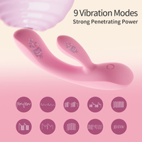 Nouveau jouet sexuel 2026, étanche, double moteur, en silicone liquide, rechargeable, vibrateur lapin portatif avec 9 fréquences pour femmes