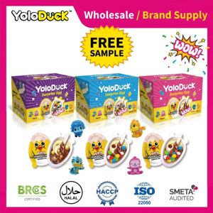 Surprise Egg Chocolate Cookie Candy With Toy Novelty Gift Bulk <strong>Sweets</strong> Wholesale for Distributor <strong>Easter</strong> Holiday YOLODUCK - Product Image 1