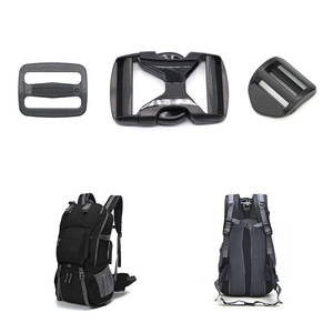 Boucle de sac à dos en plastique en forme de X, 38 mm, double fermeture de sécurité pour sacs de randonnée - Product Image 4