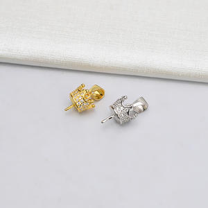 จี้เงินแท้ S925 รูปมงกุฎสามมิติ อุปกรณ์ DIY สำหรับทำเครื่องประดับแฟชั่น แบบยังไม่เสร็จ - Product Image 3