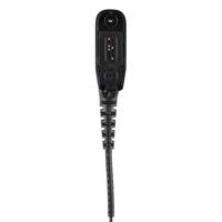 PMLN6125 1 Kabel Earpiece Hitam Hanya untuk Penerima dengan Gantungan Telinga untuk Headset Radio Dua Arah Seri MTP6550 MTP6650 MTP850 XPR7000