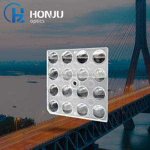 Lente Ottica HONJU HZ-5050-16H1-90D a 16 Perle, 90 Gradi, per Illuminazione Stradale, Trasmittanza 92%, 49.5x49.5mm, LED Industriale 125 - Product Image 3