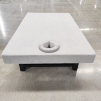 Table de massage thaïlandaise à haute capacité de charge, largeur 120 cm, cadre métallique, éponge haute densité, table de massage Tuina pour le corps entier, lit de beauté