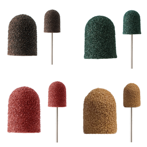 Bouchons de ponçage pour perceuse à ongles professionnelle bande de capuchon de ponçage de pédicure abrasif podologique - Product Image 1