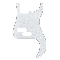 Plaque de protection de guitare 4 plis blanc nacré pour basse P à 4 cordes, style standard américain et mexicain