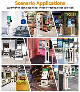 Gian hàng tự phục vụ ngoài trời 23.6 inch để mua vé xem phim, máy tự phục vụ màn hình cong cảm ứng 10 điểm - Product Image 6