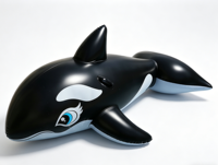 Bouée gonflable Premium Orca, design animalier mignon en PVC durable pour piscine, plage et vacances en lac
