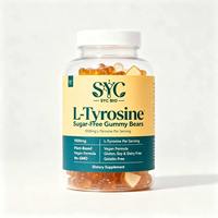 SYC BIO L-Tyrosine Gummies sans sucre 60 unités Soutien Cognitif Sans gluten, sans soja, sans produits laitiers Complément Alimentaire Adultes