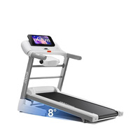 Tapis roulant électrique pliable portable Toptons, nouveau design, avec test de fréquence cardiaque sans fil, utilisation à domicile, plage de vitesse de 0,8 à 12 km/h