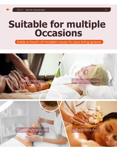 Table de massage électrique chauffante multifonctionnelle <span class=keywords><strong>pour</strong></span> esthétique, chaise de <span class=keywords><strong>spa</strong></span>, mobilier de salon <span class=keywords><strong>pour</strong></span> hôtel, salle de sport, école - <span class=keywords><strong>4</strong></span> places - Product Image 4
