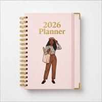 Carnet de notes/journal/agenda hebdomadaire personnalisé avec couverture en papier à spirale, impression sur mesure, 18,6x12,8 cm, idéal comme cadeau