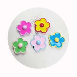 Grande Flor 52mm Flat Back Resina Cabochons Para Hairpin Scrapbooking DIY Jóias Artesanato Decoração Acessórios