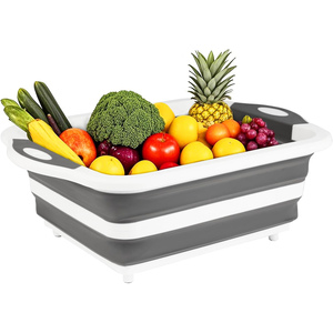 Planche à découper pliable multifonctionnelle de taille M / L / XL, 8L 16L 30L, couleur personnalisée, pour la préparation des repas, la marinade, la préparation des aliments, le barbecue - Product Image 4