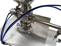 Machine de remplissage de pâte de crème de confiture Semi-automatique pressurisée à trémie chauffante verticale