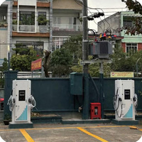 Prix de gros d'usine, borne de recharge pour véhicules électriques de 120 kW, montage au sol, OCPP, GB/T, CCS2, CCS1, double pistolet, station de recharge pour véhicules électriques commerciaux