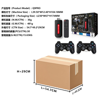 Zoku Q9PRO X2plus konsol TV nirkabel, Konsol permainan Retro klasik 8KHD 40000 + 8KHD 40000 + Pengontrol nirkabel untuk anak-anak