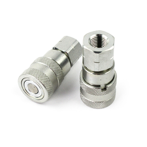 Raccords hydrauliques à <span class=keywords><strong>sertir</strong></span> en gros, OEM ou sur mesure, raccords hydrauliques à déconnexion rapide, coupleurs hydrauliques à face plate 1/2 pouce, ensemble ISO - Product Image 3