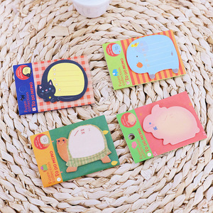Cute Cartoon Zoo Animal <b>Sticky</b> <b>Notes</b>, Creative Tearable Notepad Message Memo N Times Stickers Wholesale - Product Image 3