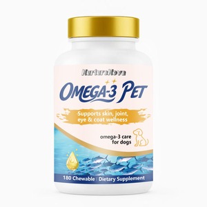 Custom <span class=keywords><strong>Omega</strong></span>-<span class=keywords><strong>3</strong></span> Kauwtabletten voor Huisdieren, 180 stuks, voor de gezondheid van huid, vacht, gewrichten & ogen bij honden - Product Image 1