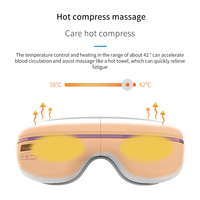 Wiederauf ladbarer Micro-USB-Luftdruck Hochfrequenz beheizte Vibration Augen massage gerät Heiß kompression therapie Augen massage gerät